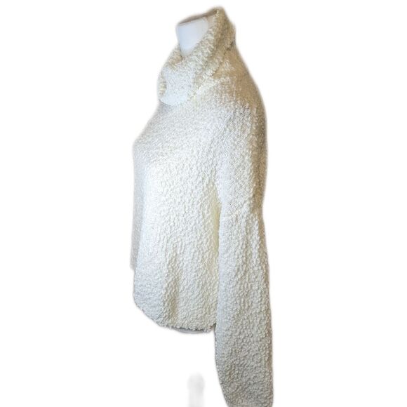 Bobeau NWT winter white nubby knit cropped turtleneck sweater, long sleeve S - Picture 3 of 10